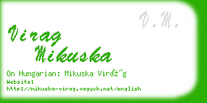 virag mikuska business card